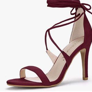 Allegra K Women's Stiletto Heel Lace-up Sandals